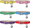 Weewooday 6 Pieces Leather Cat Collar with Bell, Cute Pet Kitten Collar for Boy Girl Cats, Safety Elastic Strap for