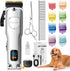Dog Clippers for Grooming - Professional Kit with Low Noise Rechargeable Hair Trimmers and Ceramic Blade for Dogs and