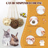 Bac-kitchen 17 Chinchillas (2.4") Pcs Bunny Chew Grass Balls, Hangable Natural Handmade Enrichment Toys for Teeth