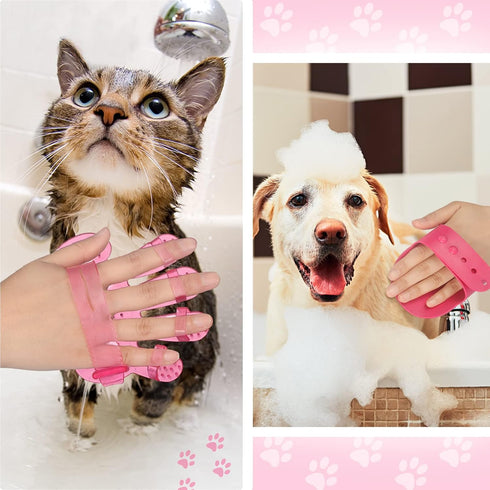 9 Pcs Dog Grooming Brush Kit, Self Cleaning Slicker, Cat Brush, Nail Clippers, Adjustable Strap Scissors (Fresh Color)