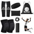 Volleyball Knee Pads & Arm Sleeves - UMACWIN Volleyball Accessories Set with Knee Pads, Arm Pads, Sweatband, Scrunchie,