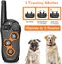 Dog Training Collar for 2 Dogs - 100% Waterproof Shock Collar with Remote Range 1300ft, 3 Training Modes