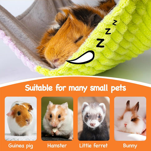 3 1 Hammock Hammock BESNEW in Enlarged Guinea Pig with House & Platform,Wooden Guinea Pig Hideout with & Stairs Small