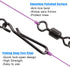 Fishing Clips Kit, 60/200pcs Quick Snaps, Barrel Snap Swivel, Rolling Swivel, Safety Snap for Freshwater Saltwater