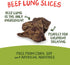 9 Pet 'n Shape Beef Lung Dog Treats Made and Sourced in the USA - Training Treat - Ounce