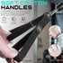 Tricep Rope Cable Attachment Handles, 13inch Exercise Handles for Gym, Tricep Pull Down Attachments for Strength