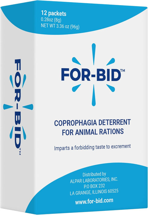 For-Bid Stool Eating Deterrent for Dogs & Cats, Vet-Recommended, Made in The USA
