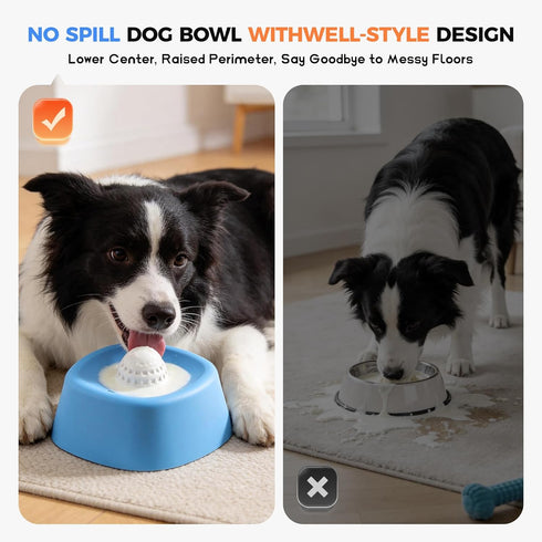 LeczRcie Slow Feeder Dog Bowls for Liquid Tread,Dog Lick Bowl for Bone BrothYogurtand Wet Dog FoodDog Licking Toy