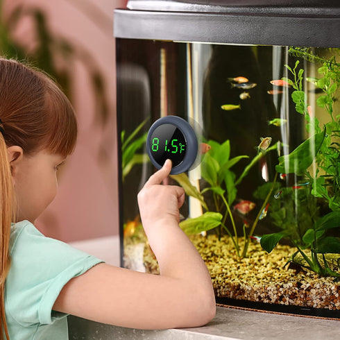 Fish Tank Digital Thermometer, Accurate LED Display for Aquarium Temperature Measurement