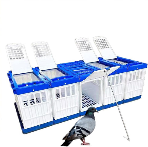 HERAON Foldable Bird Cage Carriers for Racing Pigeons Baby Parrots Outdoor Exercise