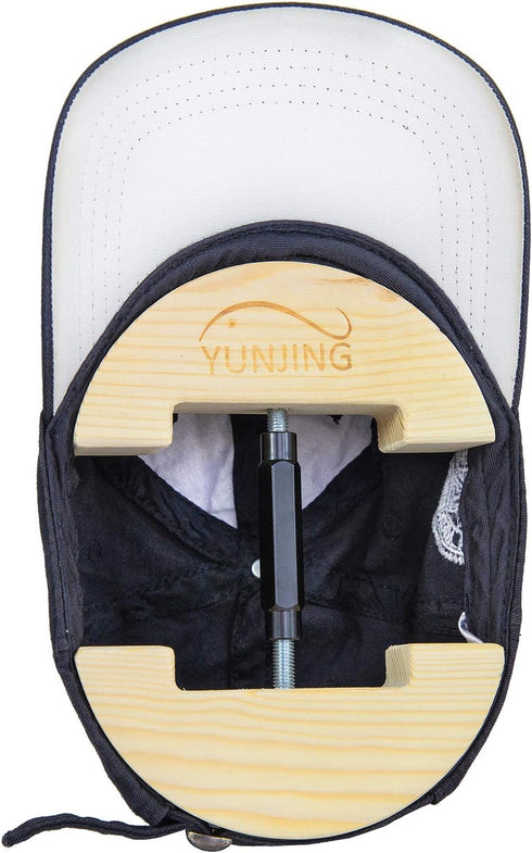 Wooden Hat Stretcher Adjustable Buckle, One Size Fits All from 6-1/2 to 9-1/2, Heavy Duty