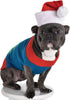 Red and White Santa Pet Hat - 8" x 7" (1 Count) - Perfect Costume Accessory for Extra Small/Small Pets