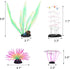Glowing Fish Tank Decorations, 4 pcs Glow Aquarium Ornaments (Purple Coral, Rainbow Sea Urchin, Green Kelp, Pink