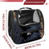 (1) Black Bears Mon Love Baby Transparent Pet Carrier for Travel Hiking for Kitty Small Dog
