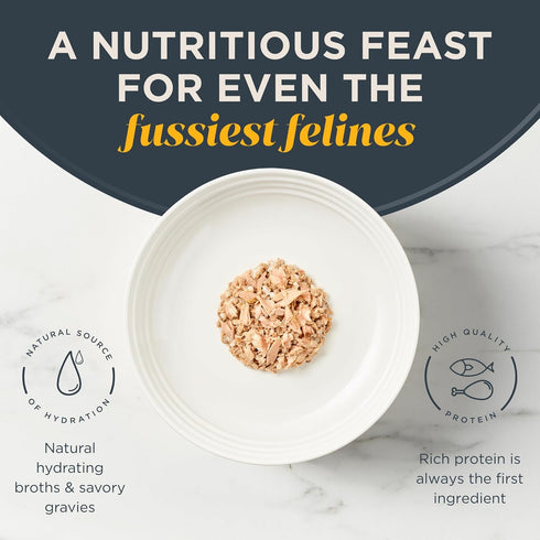 Reveal Natural Wet Cat Food, Grain Free, Limited Ingredient Canned Food for Cats, 12 Count, Fish Variety