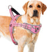 ADVENTUREMORE No Pull Dog Harness for Large Dogs, Reflective Breathable Vest with Easy Control Front Clip, Pink