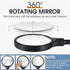 West Biking Bike Mirror Handlebar Mount, Adjustable Rotatable Bicycle Rear View Safety Mirror