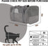 Soft-Sided Cat Carrier Case - Airline Approved with 4 Ventilated Windows for Cats and Dogs under 10-25Lbs (Grey, 17.0 L