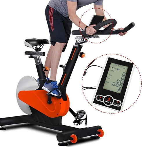 Cloudpower 137X80mm Exercise Bike Monitor Speedometer with Scan, Time, Speed, Calories, Mileage, and Total Distance