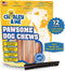 CHARLEY & ME Premium Collagen Sticks for Dogs - 100% Natural Beef, Long Lasting Chew Sticks, Hip & Joint Support, 6