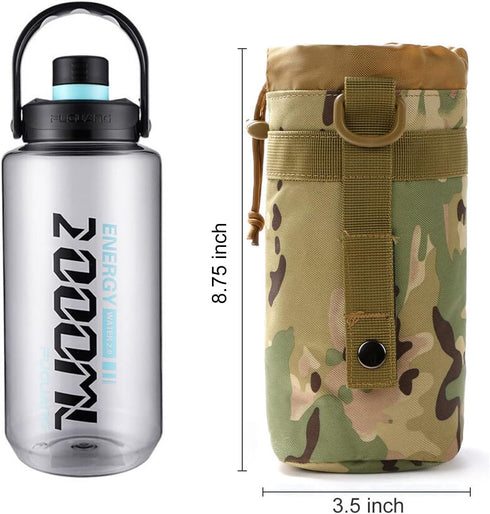 Gogoku 3 Pack Pack Molle Pouch Combo Water Bottle Pouch Holder Tactical Molle Pouches Compact Utility Waist Bag