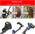 XKMT Upgraded Tree Climbing Spike Set with Safety Adjustable Belt Lanyard and Rope Rescue Gear, Blue