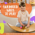 bagacootha 32" Ultimate Wooden Wobble Balance Board for Kids by Wooden Toddler Toys & Kids Rocker for Endless Play