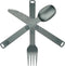 Magnetic Camping Utensils Set - Portable & Reusable Metal Travel Flatware, Outdoor Backpacking Cutlery Set, Knife, Fork