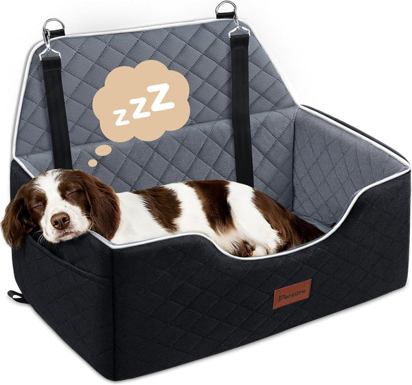 Persure Dog Car Seat for Large Medium Size Puppy Dog,Soft Fabric Dogs