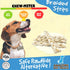 Amazing Dog Treats, Beef Cheek Braids Dog Chew, 6 Inch, 15 Pack, Rawhide Alternative, No Dyes or Chemicals