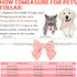LEIFIDE Dog Pearls Collar Necklace with Pink Bow Pendant, Adjustable Jewelry for Wedding Birthday Pet Grooming (8 Inch)