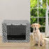 Pethiy Durable Polyester Dog Crate Cover for Wire Dog Crate - Universal Fit for Most 24 inch Crates - Cover Only - Gray