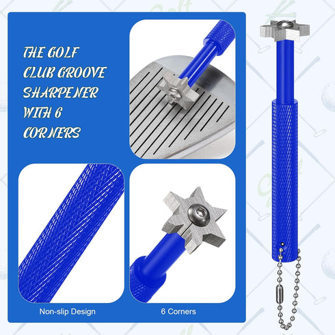 Syhood 21 Pcs Golf Club Cleaning Kit, Golf Accessories, Brush, Towel, Sharpener, Repair Tool, Alignment Kit