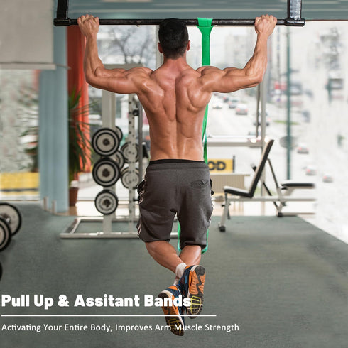 Resistance Bands Set for Working Out, Pull Up Assist Bands, Long Exercise Bands for Fitness, Training, Therapy
