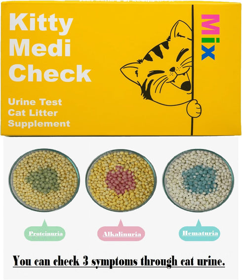 Kitty-Medi-Check Cat Urine Health Test Kit, Easy Monitoring at Home,100% Eco-Friendly -