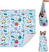 Cat Grooming Wrap for Cutting Nails, 27.5 * 27.5in Self-Adherent Cat Scratching
