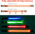 LED Dog Collar, Light Up Adjustable USB Rechargeable Safety Collar for Small Dogs (Small, Orange)