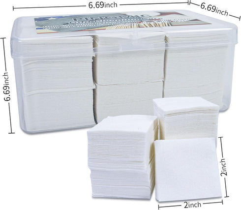 Thick Gun Cleaning Patches, Lint Free Cloth with Storage Case, Highly Absorbent 2" Gun Wipes