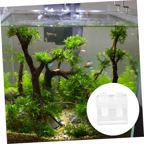 NOLITOY 4 Pcs Fish Tank Background Clip - Fish Tank Clips for Backdrops and Divider for Aquarium Acrylic Fish Tank