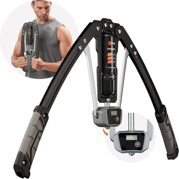 Lifepro Arm Exercise Hydraulic Power Twister - Adjustable 22-440lbs Chest Expander and Arm Workout Machine