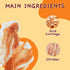 21 Count Jungle Calling Dog Treats, Chicken Wrapped Bones, Rawhide Free Chews Made with Real Meat and Duck Cartilage