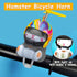wonuu Duck Bike Bell with Light, Cute Hamster Bicycle Horn and Dashboard Decoration for Motorcycle