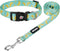 azuza Dog Collar and Leash Set - Cute Patterns on Nylon Collar and Matching Leash for Medium Dogs