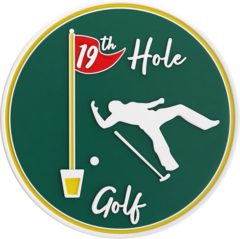 Golf Ball Marker | Funny Golf Accessory | 19th Hole Magnetic Golf Gift | Novelty Bogeys and Beers