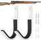 Gun Rack Storage Wall Mount, Horizontal Metal Hooks for Rifles and Shotguns, Heavy Duty Steel Hangers