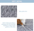 WNPETHOME Orthopedic X Large Dog Bed - Soft Rose Plush Waterproof Crate Bed with Removable Cover, Grey (42 x 30 x 4