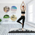 Qilmy Fantasy Mandala Pattern Yoga Mat, Eco-Friendly Non-Slip Texture Pro Exercise & Workout Mat
