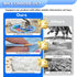 Cat Water Mat with LED Light, Multi-Color Lighted Cat Play Mat, Interactive Cat Toy, Anti-Scratch Design Pet Water Mat