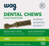 Wag Dental Dog Treats, Amazon Brand, Tiny, Unflavored, 2.25 pounds, 130 Count, Pack of 1 for Clean Teeth & Fresh Breath
