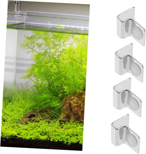 4pcs Fish Tank Cover Bracket - Stainless Supports for Glass Lid Support